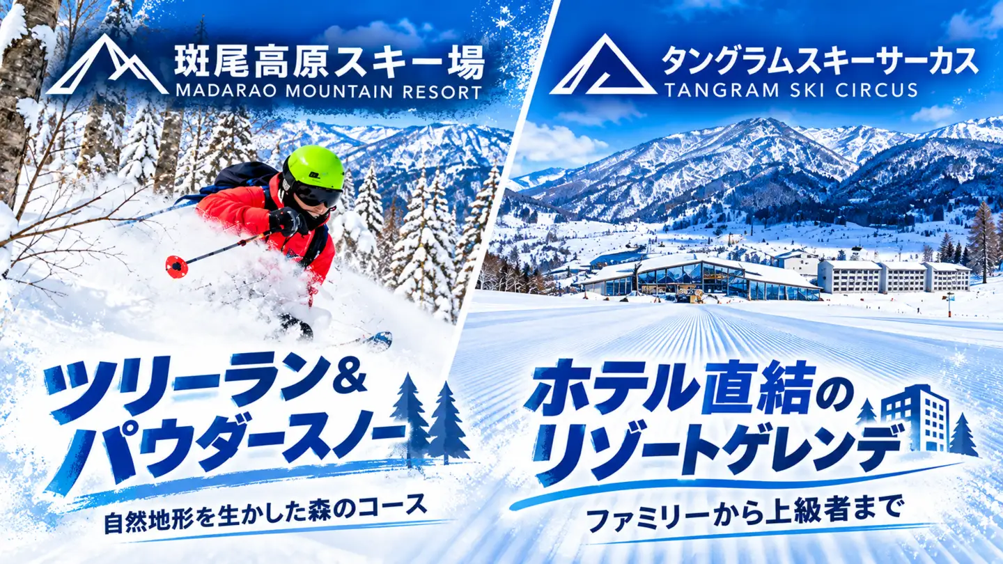 【早割1日リフト券】タングラムスキーサーカス＆斑尾高原スキー場全山共通マウンテンパス（全52コース）【長野県信濃町×飯山市 ふるさと納税】