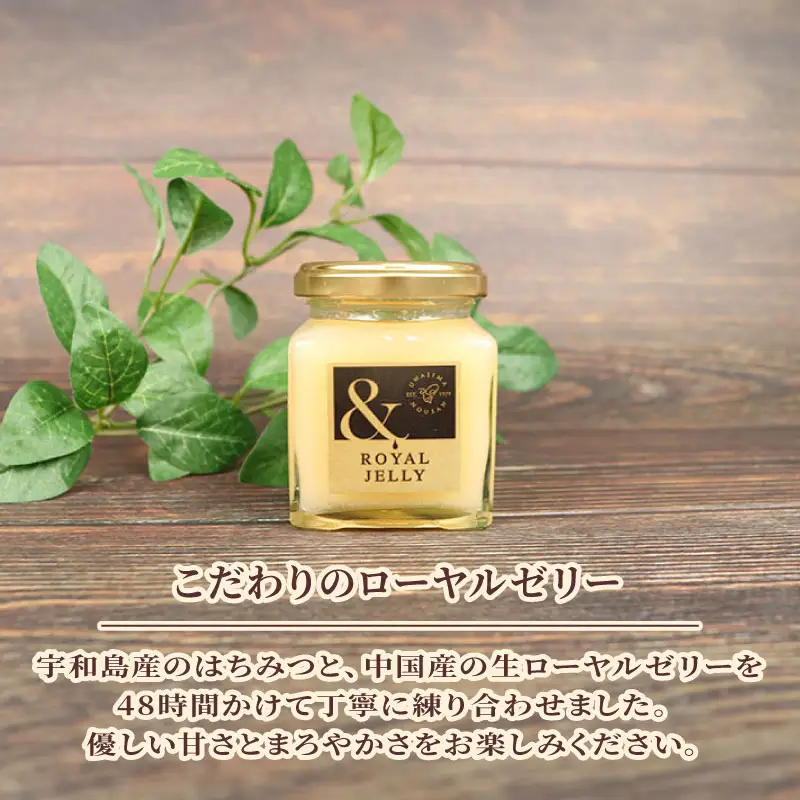 ＼10営業日以内発送／ ＆ROYAL JERRY 約150g × 1個 宇和島農産 はちみつ 天然はちみつ 天然蜂蜜 蜂蜜 はちみつ ハチミツ ハニー ローヤルゼリー ローヤル ロイヤル ゼリー 貴重 ギフト プレゼント 贈答用 産地直送 愛媛 宇和島 F010-132014