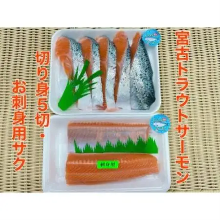 【三陸厳選】宮古トラウトサーモン切り身＆刺身用サクセット【配送不可地域：離島】【1789993】