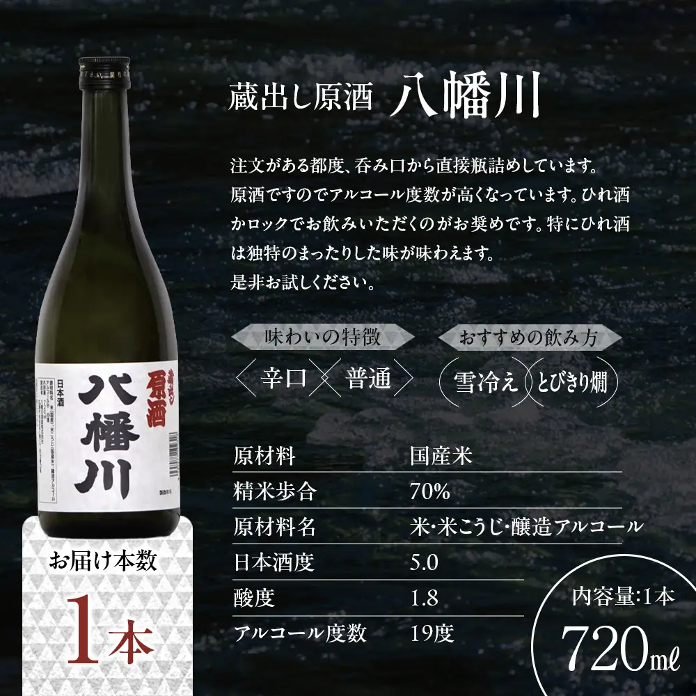 蔵出し原酒　八幡川 720ml×1本