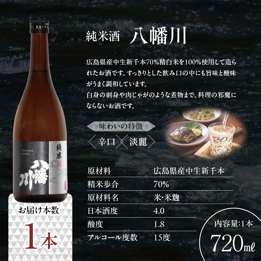 純米酒　八幡川 720ml×1本