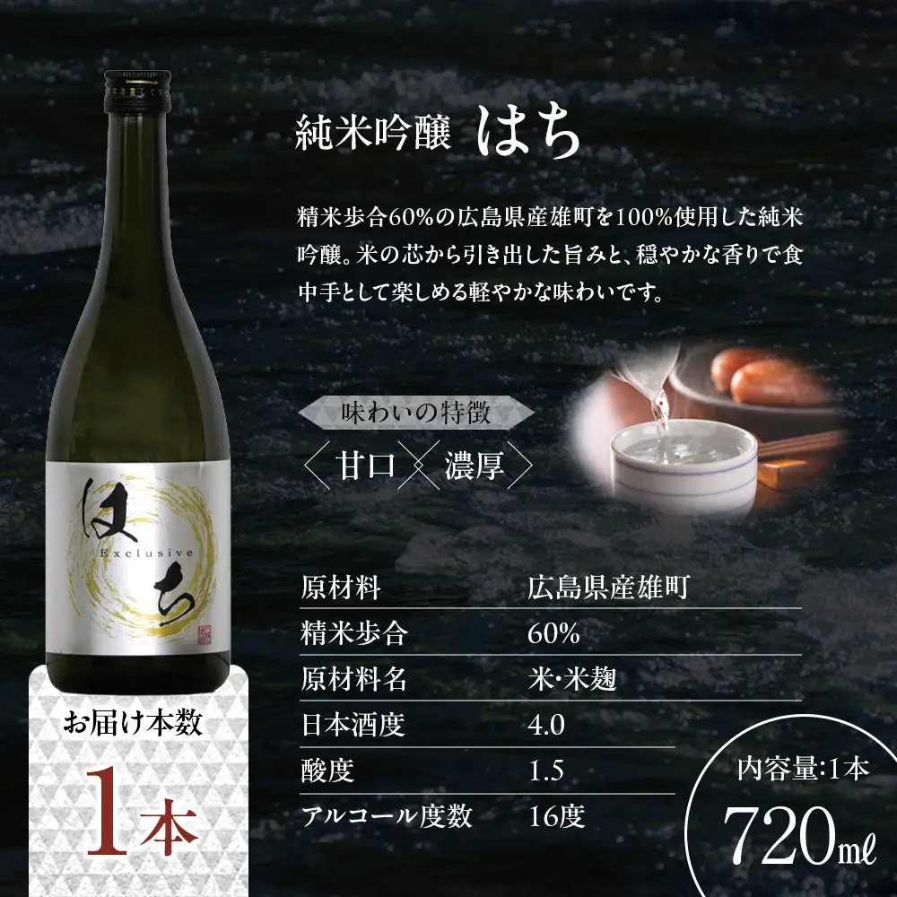 純米吟醸　はち 720ml×1本