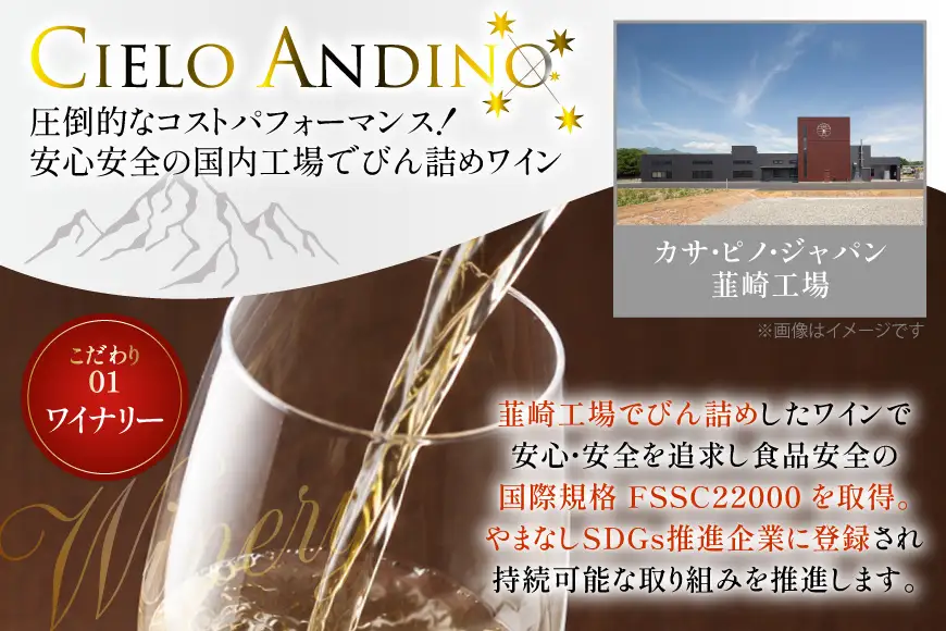 ワイン 白 シエロアンディーノ・ホワイト 720mL×12本
