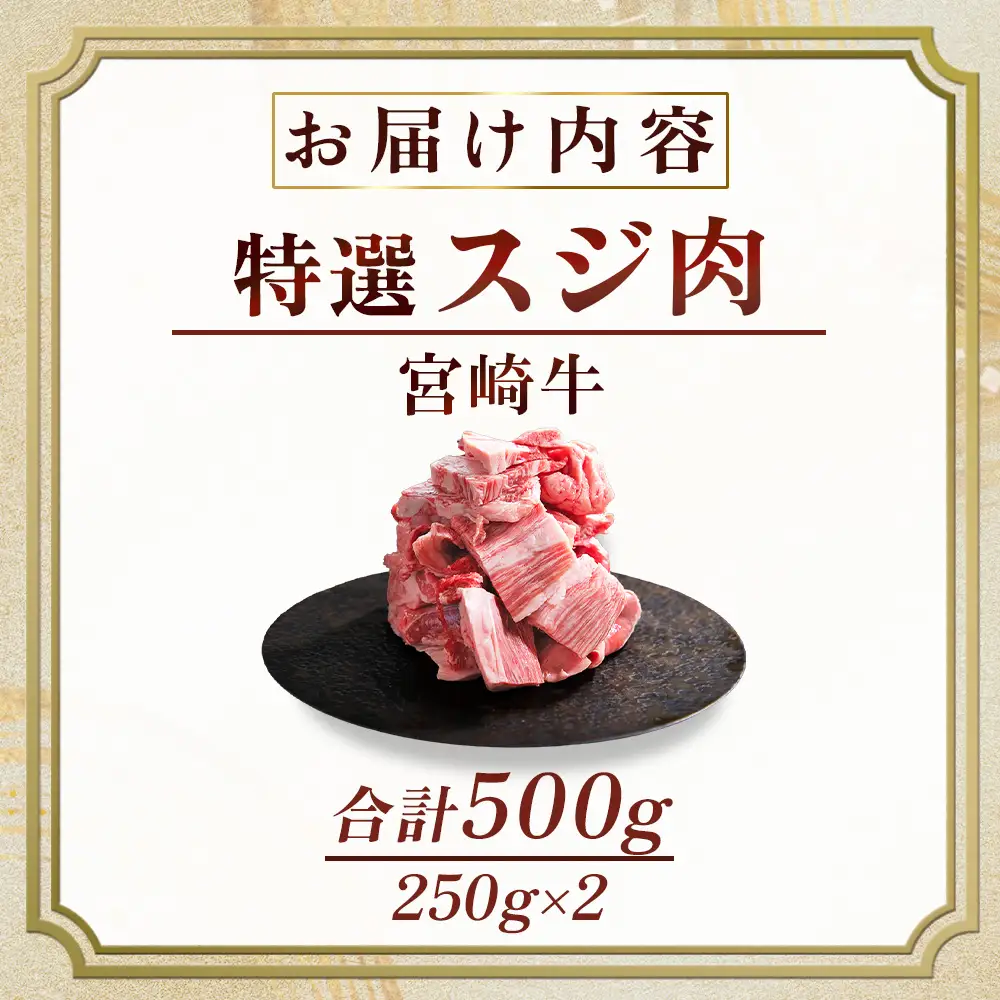 宮崎牛 特選スジ肉 500g