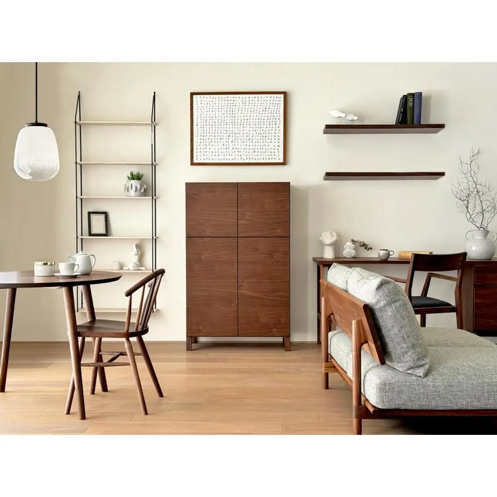 【開梱設置】高野木工 レッチェ 80ハイキャビネット WN【10年保証】
