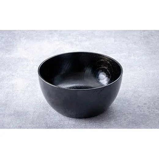 ボウル　黒摺　4.0 山中漆器 伝統工芸 工芸品 木製 漆塗 国産 日本製 F6P-3277