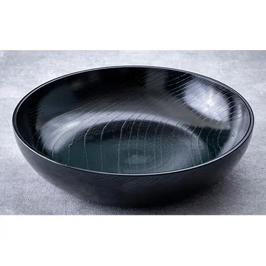 ボウル　黒摺　8.0 山中漆器 伝統工芸 工芸品 木製 漆塗 国産 日本製 F6P-3283