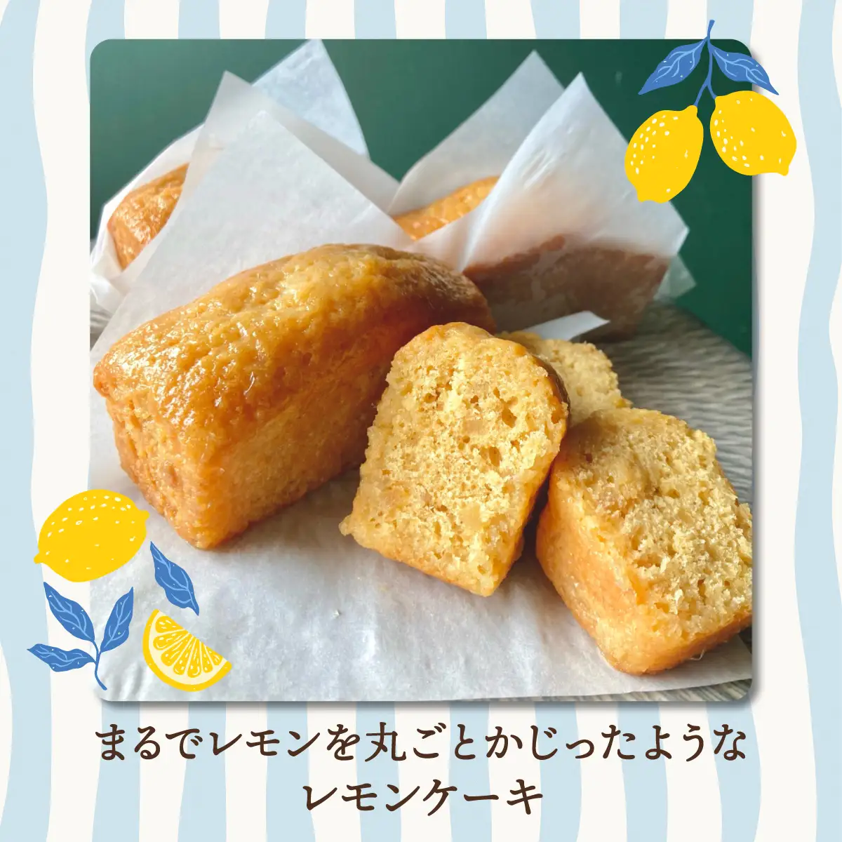 まるごと糸島れもんのレモンケーキ「Limone!」 2切×3袋入