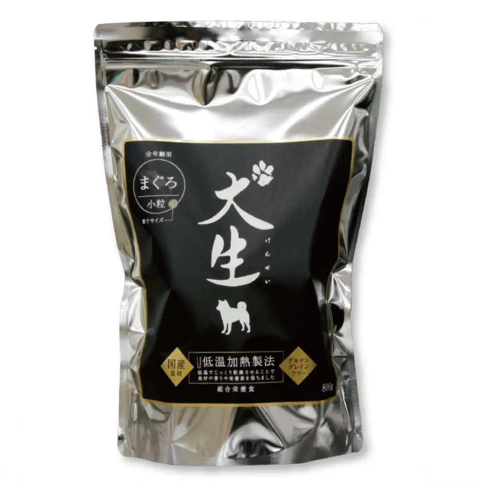 ＜１２ヶ月定期便＞　プレミアムドッグフード犬生ーけんせい－　国産総合栄養食　低アレルギー　２袋×１２回
