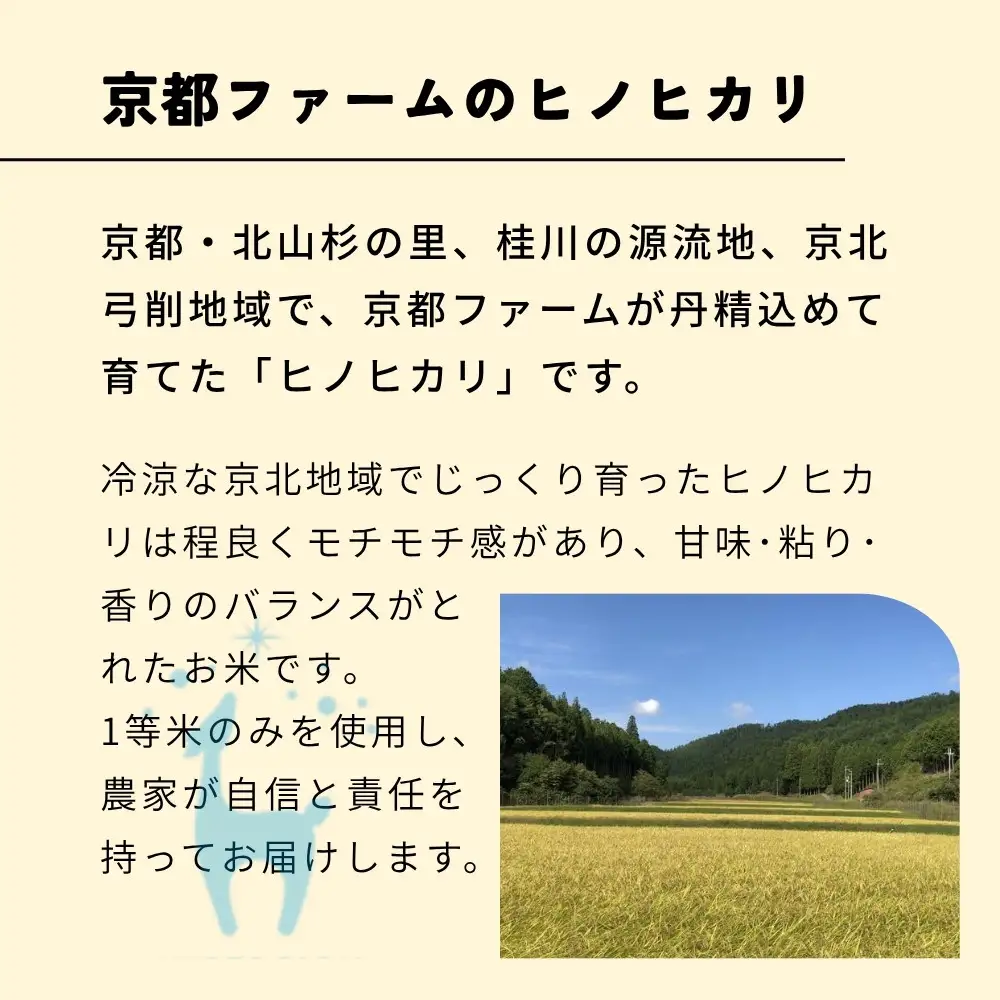 【京都ファーム】新米 ヒノヒカリ 精米10kg 12月発送 令和8年産