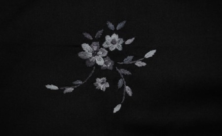 【先着8枚限定】手刺繍 エプロン 黒 | あ！寝装広場ワタコウ キッチン用品 雑貨 日用品 日本製 | M20S49