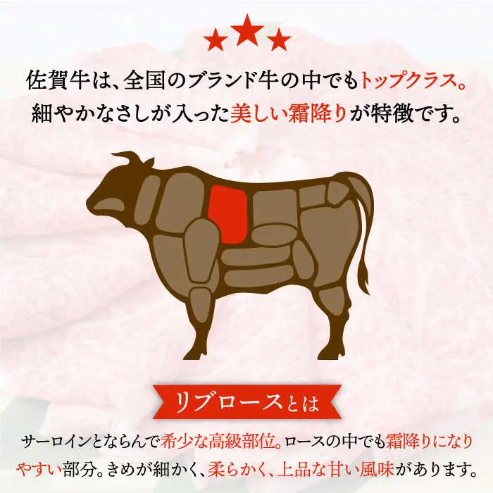 【霜降り希少部位】A4 A5 佐賀牛 リブロース しゃぶしゃぶ用 400g 約2~3人前[FAY015]