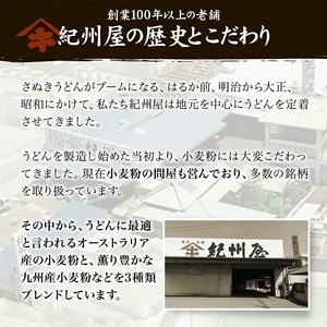 讃岐うどん 半生 太麺 紀州屋 香川県産 讃岐うどん【30人前(3人前×10袋)】