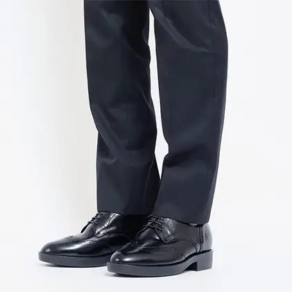 シークレットシューズ ウイング 黒 シークレットシューズ 25.0cm