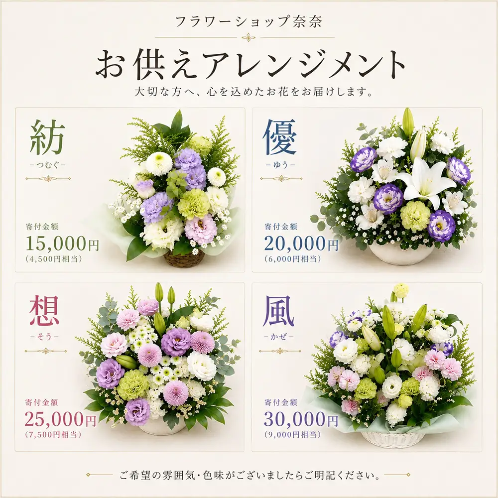 【指定日必須】 お供え フラワーアレンジメント【優】