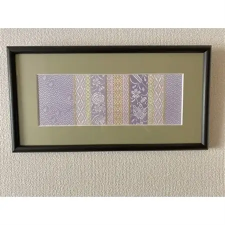 伝統工芸「博多織」額装_装飾品・工芸品  織物 _【1026500】