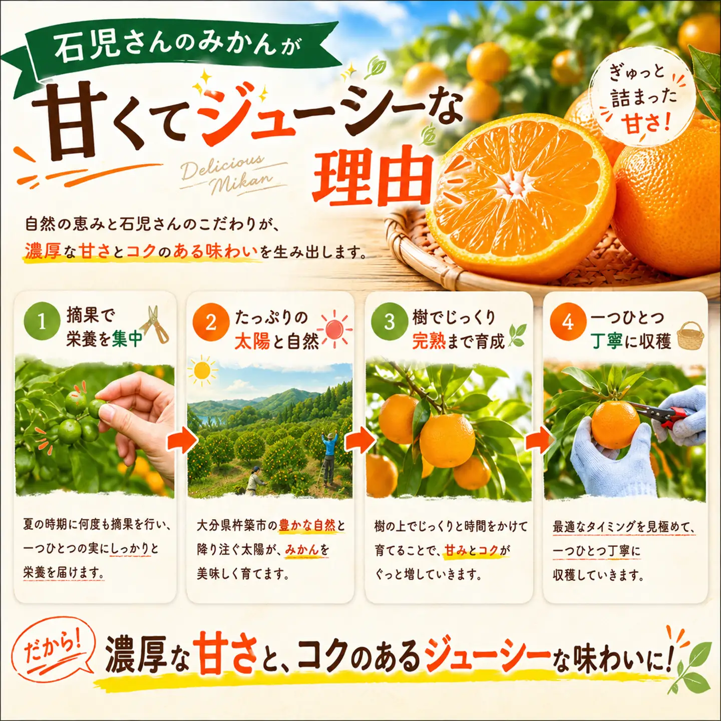 温州みかん 10kg 特選 甘い 柑橘  先行予約 ／ 野菜ソムリエ石児さんの「特選 温州みかん 10kg」＜103-007＞