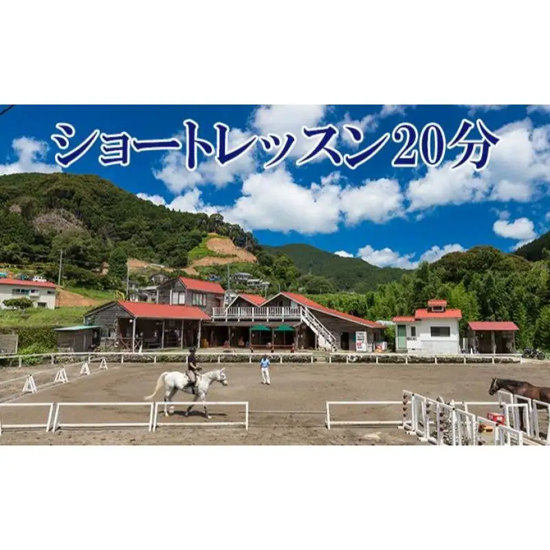 天城ホースビレッジ 施設利用券 ショートレッスン20分 体験チケット 