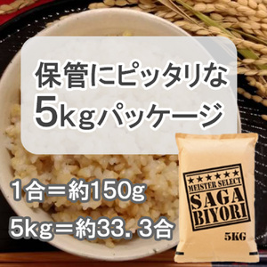 CID22_【玄米】さがびより5㎏ 【五つ星お米マイスター厳選！】