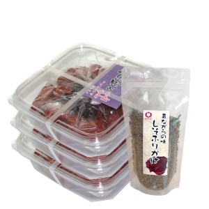 熊野乃梅　昔ながらの梅（塩分25％）500ｇ×3Pとしそふりかけ【snby0003A】