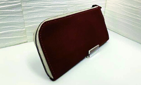 L型ファスナー長財布 レザー 手縫い 115-N192
