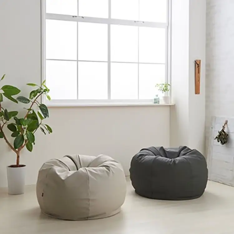クッション ビーズクッション ハナロロ 大きなスタイリスオニオン 170L ホワイトベージュ 1個