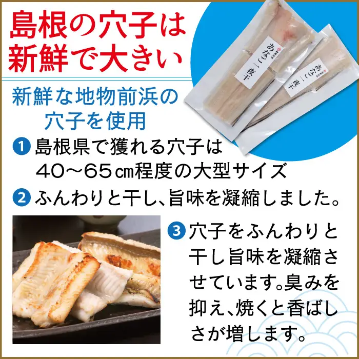 地物前浜獲りのあなご一夜干　6袋【穴子 干物 あなご アナゴ 一夜干し 一夜干 ふっくら 肉厚 新鮮 特製ダレ 大きい 大型サイズ 天ぷら 唐揚げ 蒲焼き 冷凍 父の日 母の日】