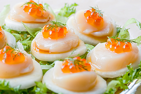 無添加エゾバフンウニ塩水パック(赤系)40～50g×4P、いくら醤油漬け70g×3P F-11005