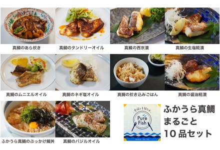 PureFishふかうら真鯛　まるごと10品セット