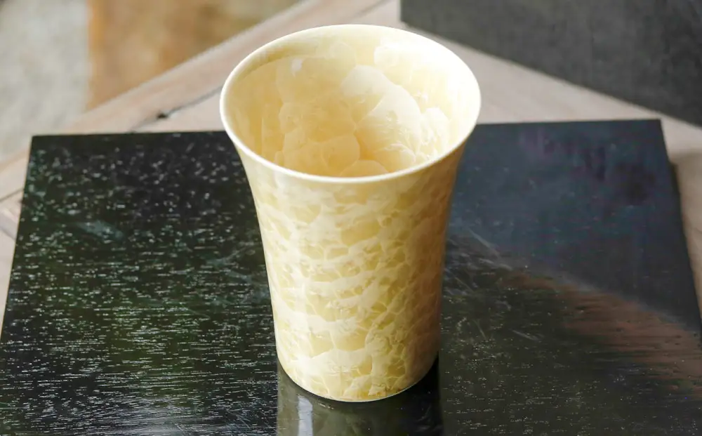 【陶あん】花結晶フリーカップ(金)｜清水焼 コップ 食器 人気［ 京都 清水焼 京焼 陶芸 食器 人気 おすすめ カップ コップ 器 お取り寄せ 通販 送料無料 ふるさと納税 ］