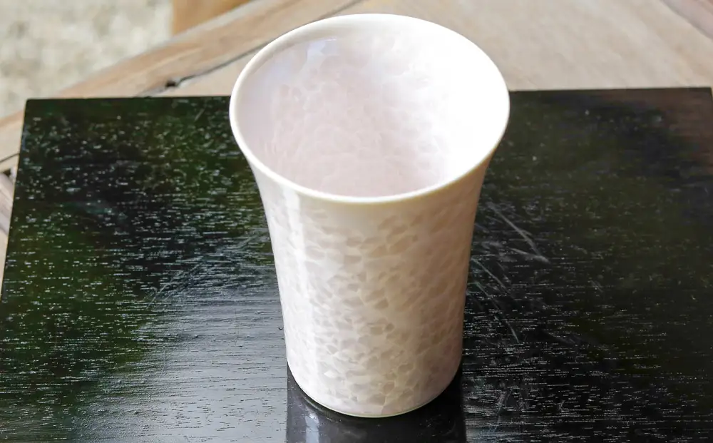【陶あん】花結晶フリーカップ(ピンク)｜清水焼 コップ 食器 人気［ 京都 清水焼 京焼 陶芸 食器 人気 おすすめ カップ コップ 器 お取り寄せ 通販 送料無料 ふるさと納税 ］