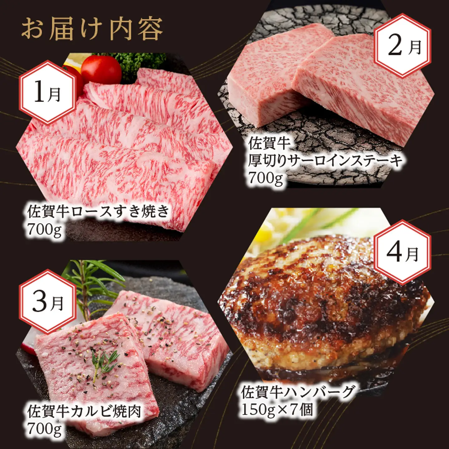 i-3【定期便12回】肉の定期便 厳選佐賀牛 毎月配送 全12回