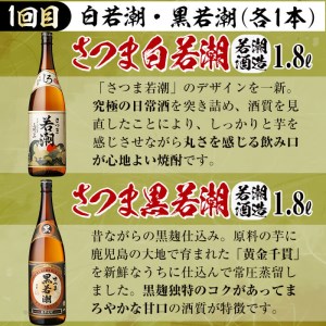 【定期便 3回】 志布志 本格 芋焼酎を飲み比べ！ (計10L以上) t0059-001
