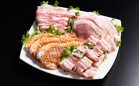 北海道産熟成豚バラエティーセット＜(株)ヤマイチ佐々木精肉畜産＞ 森町 豚肉 ロース バラ 焼肉 セット 味付き mr1-1481