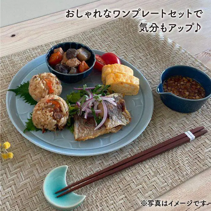 【波佐見焼】RONDE ワンプレート2点セット グレー 食器 皿 【和山】プレート オーバル パスタ皿 ワンプレート フリーカップ 蕎麦猪口 デザートカップ カップ カフェ 北欧 シンプル グレー おしゃれ 22cm [WB62]  波佐見焼