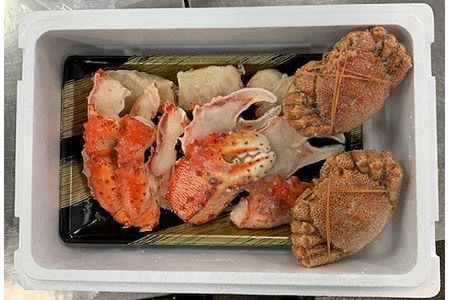 【北海道根室産】花咲がに爪・爪下と毛がに2尾 C-01028