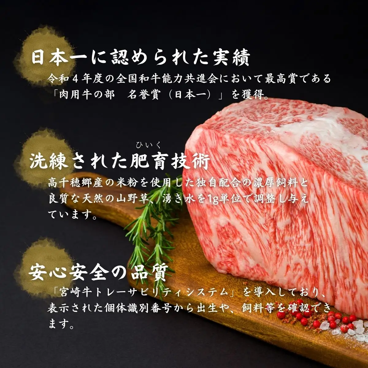 宮崎県産黒毛和牛A4等級以上 高千穂牛ロースブロック 1kg 牛肉 肉 お肉 精肉 国産 高千穂牛 黒毛和牛 和牛 ブランド牛 国産牛 A4 ブロック肉 ロース ブロック 料理 アレンジ ステーキ サイコロステーキ 贈り物 ギフト 贈答 グルメ _Tk002-059