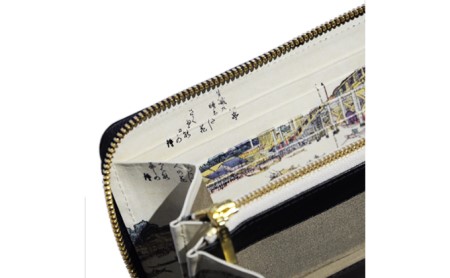 長財布 IKI HOKUSAI キャメル メンズ 本革 長財布