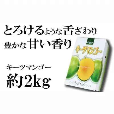 【先行受付】【2026年発送】神谷ファームのキーツマンゴー 約2kg - 先行予約 沖縄県産 産地直送 南国フルーツ 旬の味覚 季節の果物 希少種 贈り物 ギフト 沖縄県 八重瀬町