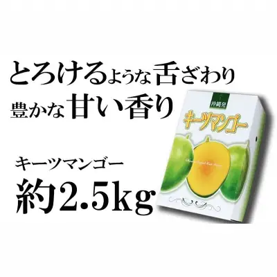 【先行受付】【2026年発送】神谷ファームのキーツマンゴー 約2.5kg - 先行予約 沖縄県産 産地直送 南国フルーツ 旬の味覚 季節の果物 希少種 贈り物 ギフト 沖縄県 八重瀬町