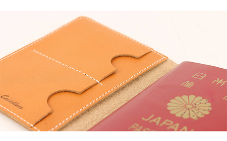 パスポートケース 栃木レザー パスポートケース【NC3705】【全8色】【納期1～3カ月】 【ORANGE】