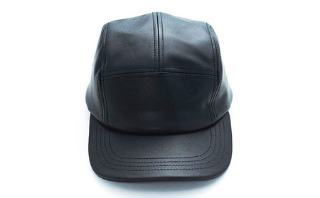 レザーキャップ 大きめJETCAP ブラック レザーキャップ