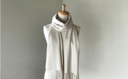 至高の逸品：匠職人作最高級ベビーカシミヤ100％マフラー RF264-NT【ファッション小物・マフラー】