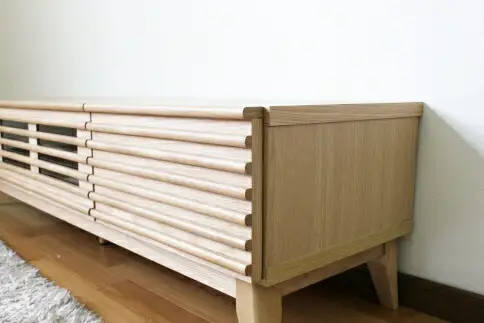 【開梱・設置】アゼル 150cm テレビボード（ナチュラル）　AX001