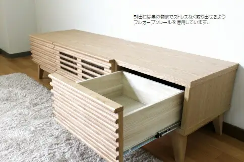 【開梱・設置】アゼル 175cm テレビボード（ナチュラル）　AX015