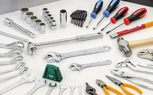工具41点セット ご家庭用 設備工事 自動車整備 ドライバー レンチ ペンチ ハンマー DIY [トップ工業]【146P001】
