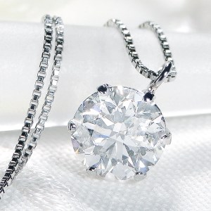 Pt　ダイヤ1ct　ペンダント　323564