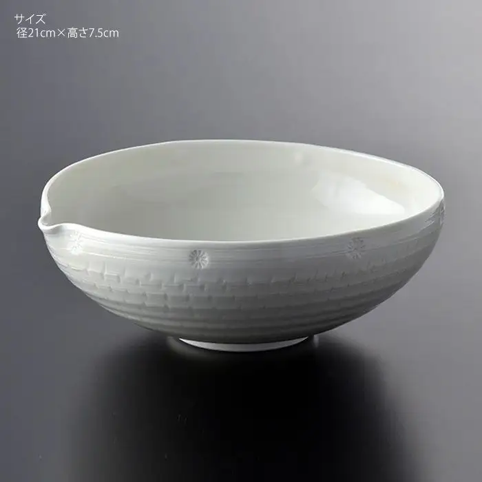【波佐見焼】作：長山陽一 雨菊鉢(大) 菊鉢【くらわんか】 [AA34] 波佐見焼 鉢