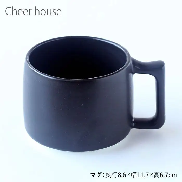 【波佐見焼】Cheerful 角 プレート ブラック 4点セット 食器 皿 【Cheer house】 [AC22]  波佐見焼