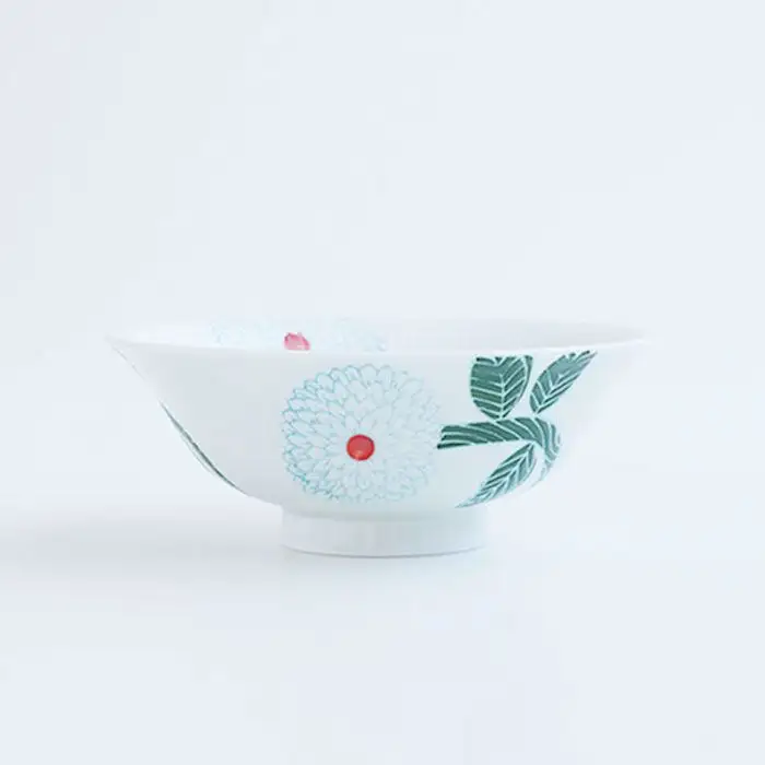 【波佐見焼】ダリア柄 マルチ碗 茶碗 ペアセット（小皿付） 食器 皿 【勲山製陶】 [CD02] 波佐見焼 食器